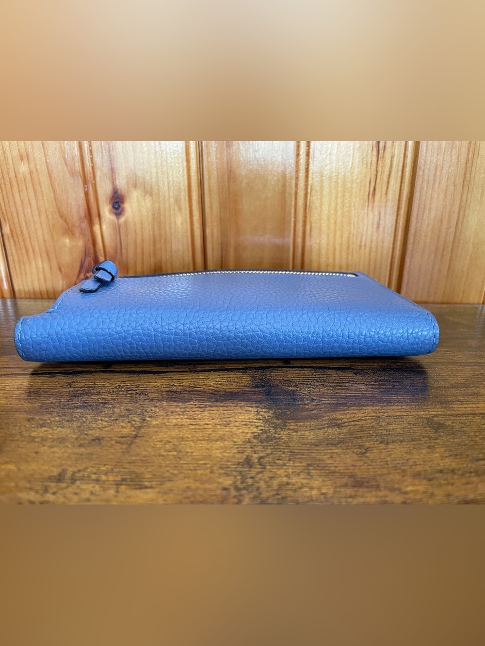 Kate Spade Blue Pebbled Leather Wallet - Picture 3 of 7